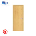 Solid wooden fire rated fire proof door with UL